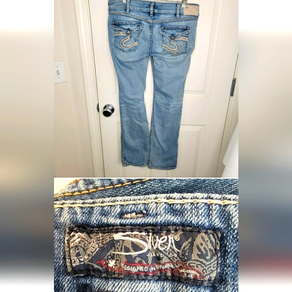 Silver Mckenzie flap pocket denim jeans size 32